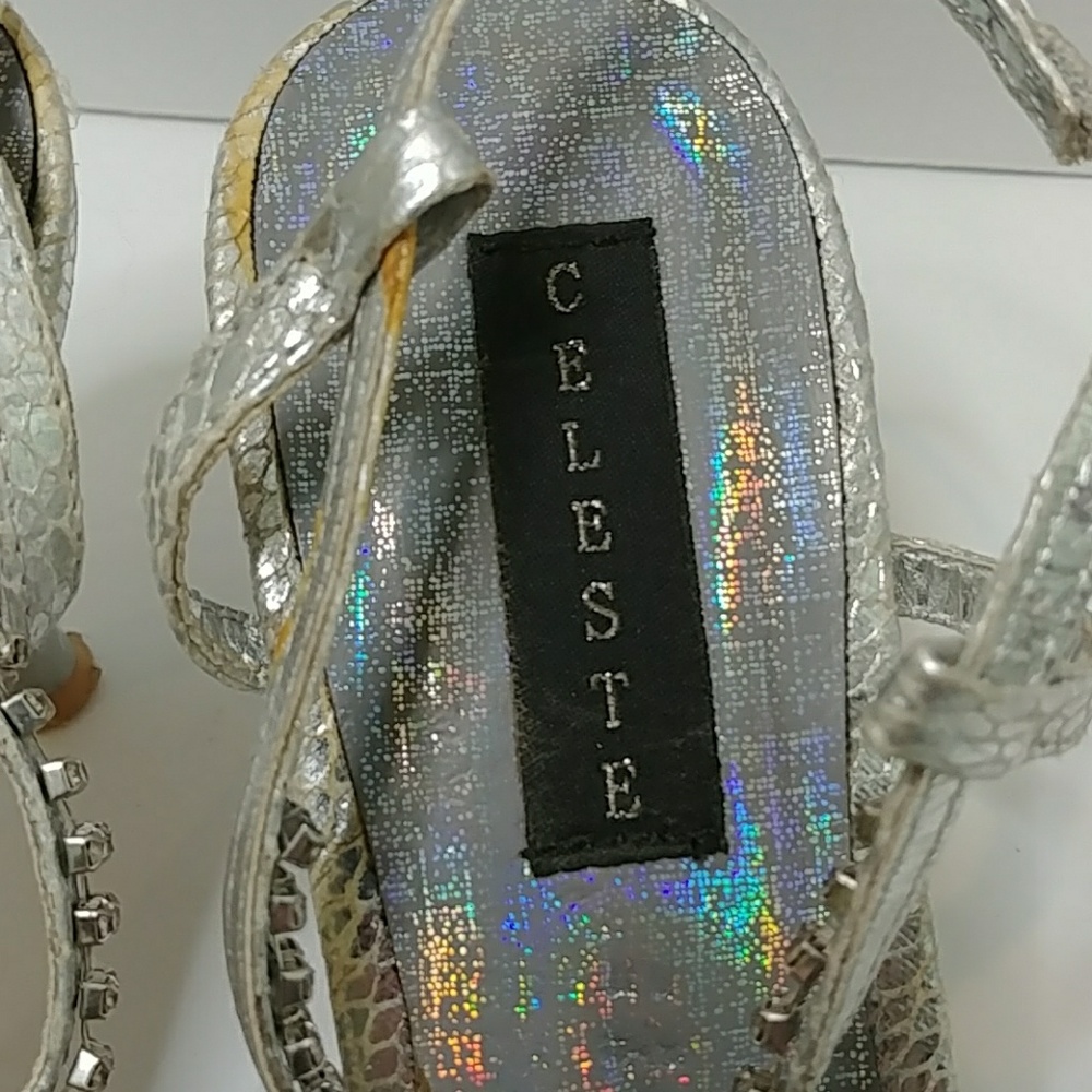 Celeste Rhinestone Heels Size 9 - Picture 7 of 8